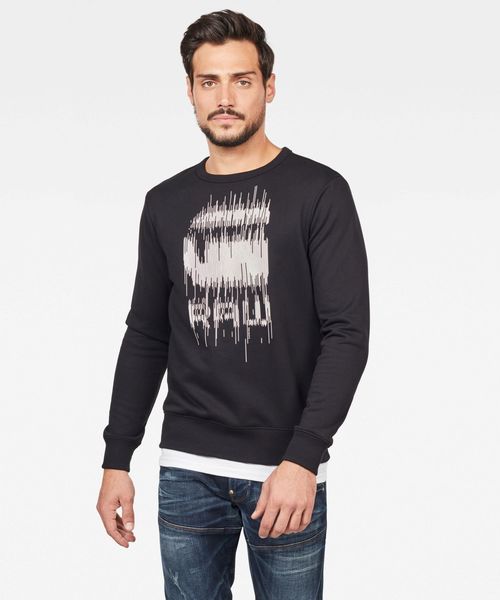 G-STAR(ジースター)の「Graphic 8 Round Neck Sweater(スウェット・メンズ・ダークブルー/ダークブラック・SMALL/MEDIUM/LARGE/X-LARGE/X-SMALL)」の2枚目の写真