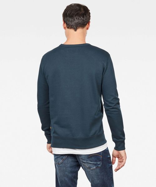 G-STAR(ジースター)の「Graphic 8 Round Neck Sweater(スウェット・メンズ・ダークブルー/ダークブラック・SMALL/MEDIUM/LARGE/X-LARGE/X-SMALL)」の7枚目の写真