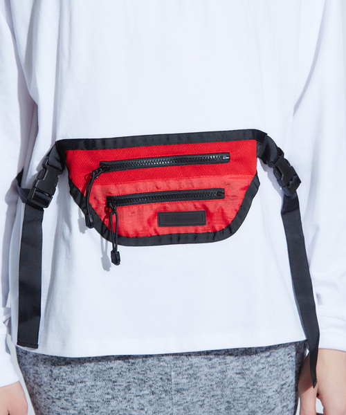 SUPERTHANKS（スーパーサンクス）の「【SUPERTHANKS】 ウエストバック　ロングTシャツ（Tシャツ/カットソー・メンズ・レッド/イエロー・3/2）」の7枚目の写真