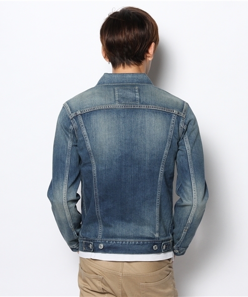 Denime（ドゥニーム）の「【MadeInJapan】PENCIL DENIM JKT USED mod/ストレッチデニムジャケット（デニムジャケット・メンズ・インディゴブルー・LARGE/SMALL/MEDIUM/X-LARGE）」の7枚目の写真