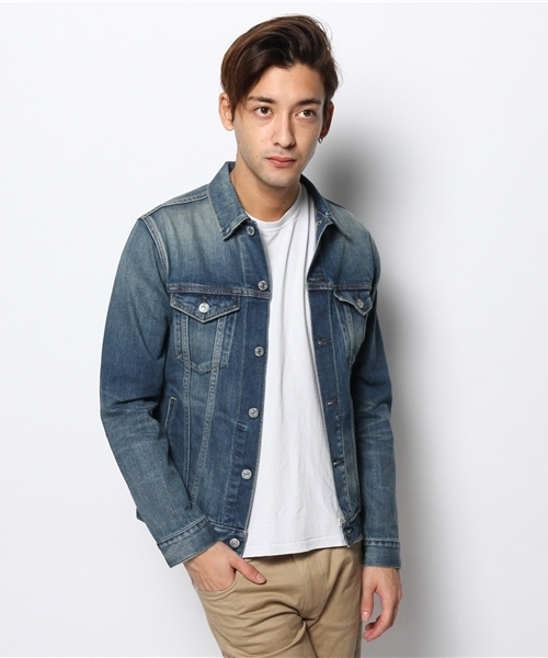 Denime（ドゥニーム）の「【MadeInJapan】PENCIL DENIM JKT USED mod/ストレッチデニムジャケット（デニムジャケット・メンズ・インディゴブルー・LARGE/SMALL/MEDIUM/X-LARGE）」の8枚目の写真