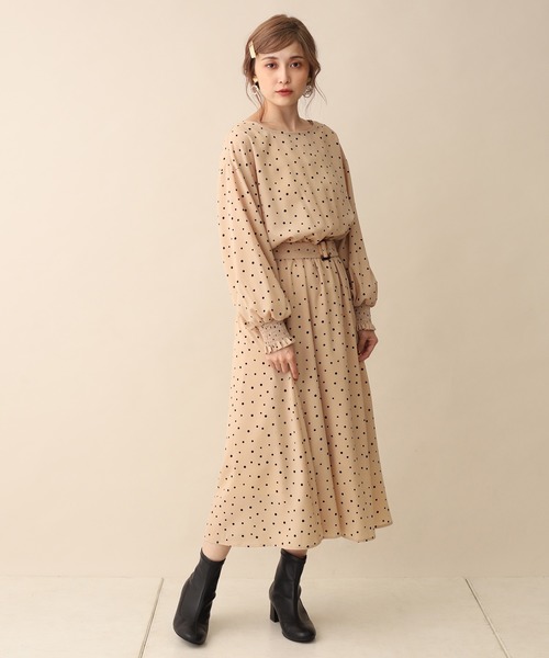 後ろボタンフレアワンピース ワンピース After ワンピース Nice Another Another After Zozo限定 Claup ワンアフターアナザーナイスクラップ のファッション One