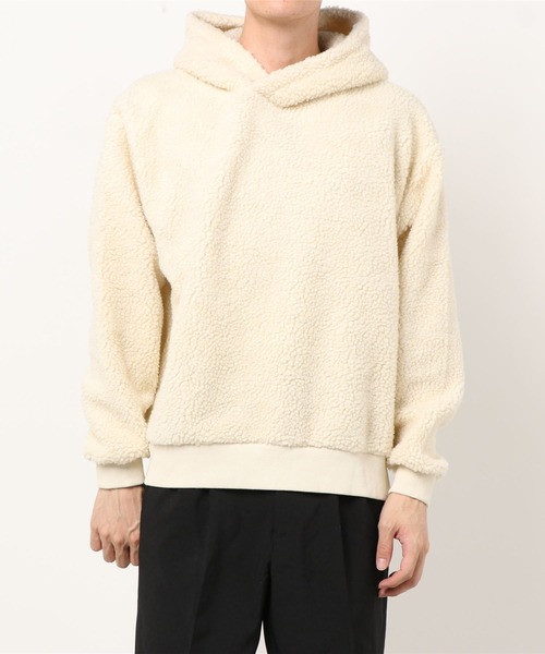 TONE SELECT WEAR(トーンセレクトウェア)の「BOA BIGプルパーカー(BL)(パーカー・レディース・ホワイト/ブラック/ベージュ/その他1/その他2/キャメル/ダークグリーン/ライトパープル/カーキ・MEDIUM/LARGE)」の2枚目の写真
