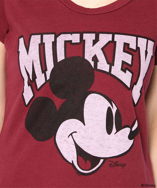 B:MING by BEAMS（ビーミングバイビームス）の「JUNK FOOD / ”mickey mouse” ディズニー Tシャツ（Tシャツ/カットソー・レディース・レッド系その他・SMALL/MEDIUM）」の9枚目の写真
