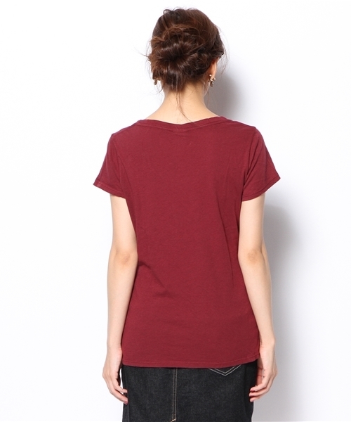 B:MING by BEAMS（ビーミングバイビームス）の「JUNK FOOD / ”mickey mouse” ディズニー Tシャツ（Tシャツ/カットソー・レディース・レッド系その他・SMALL/MEDIUM）」の7枚目の写真