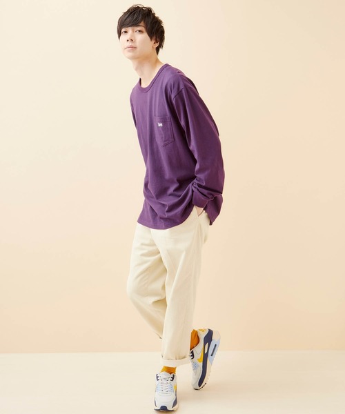 Lee/リー EMBROIDERY L/S TEE ロゴ刺繍長袖カットソー（Tシャツ