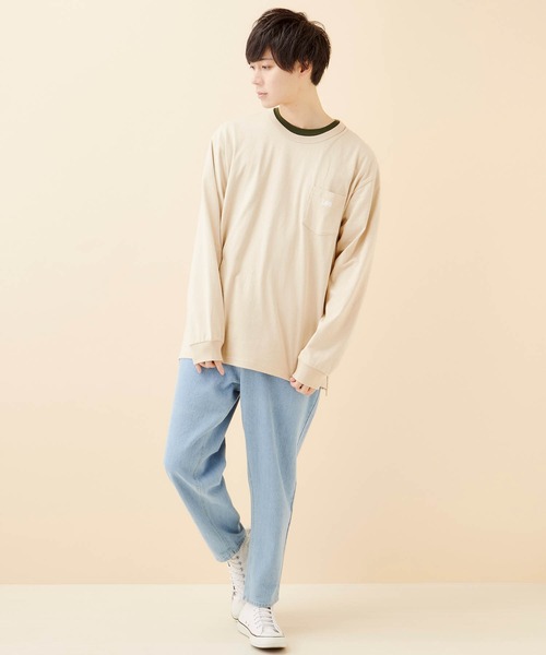 Lee/リー EMBROIDERY L/S TEE ロゴ刺繍長袖カットソー MONO-MART