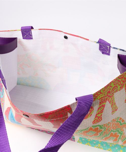 チャイハネ（チャイハネ）の「【チャイハネ】ファインビニールバッグ（エコバッグ/サブバッグ・レディース・その他1/その他2/その他3/その他4・FREE）」の7枚目の写真