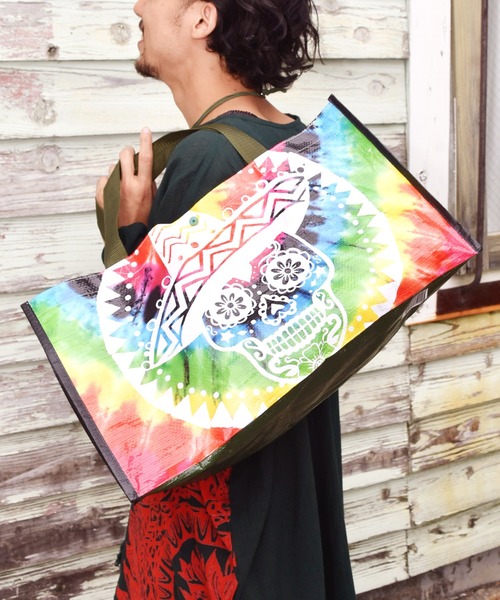 チャイハネ（チャイハネ）の「【チャイハネ】ファインビニールバッグ（エコバッグ/サブバッグ・レディース・その他1/その他2/その他3/その他4・FREE）」の2枚目の写真