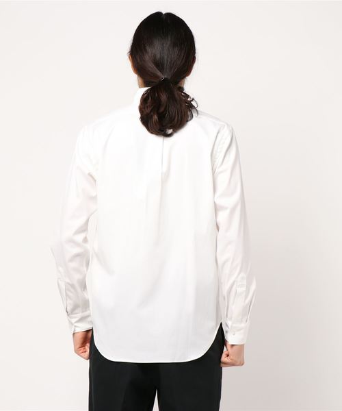 UNITED TOKYO（ユナイテッドトウキョウ）の「シャークスキンボタンダウンロングスリーブシャツ（シャツ/ブラウス・メンズ・オフホワイト/ベージュ/ネイビー/グリーン・1/2/3）」の5枚目の写真