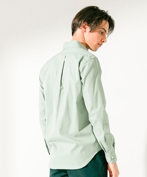 UNITED TOKYO（ユナイテッドトウキョウ）の「シャークスキンボタンダウンロングスリーブシャツ（シャツ/ブラウス・メンズ・オフホワイト/ベージュ/ネイビー/グリーン・1/2/3）」の18枚目の写真