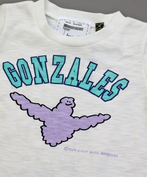 Mark Gonzales(マーク・ゴンザレス)の「MARK GONZALES/マークゴンザレス Tシャツ(Tシャツ/カットソー・キッズ・オフホワイト/ネイビー・100cm/110cm/130cm/90cm/140cm/120cm)」の9枚目の写真