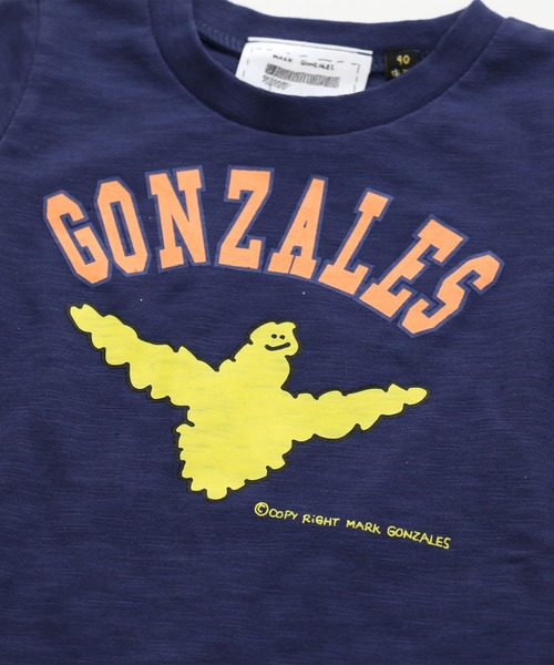 Mark Gonzales(マーク・ゴンザレス)の「MARK GONZALES/マークゴンザレス Tシャツ(Tシャツ/カットソー・キッズ・オフホワイト/ネイビー・100cm/110cm/130cm/90cm/140cm/120cm)」の5枚目の写真
