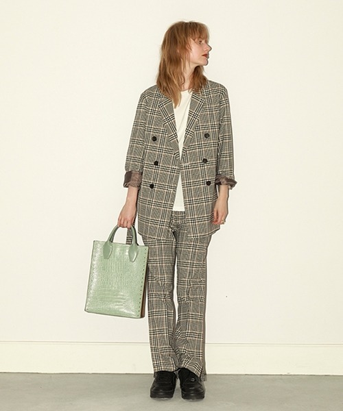 Casselini（キャセリーニ）の「Casselini（キャセリーニ）型押しクロコトート（トートバッグ・レディース・ベージュ/ブラック/ミント/ボルドー・FREE）」の20枚目の写真