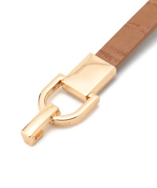 NARACAMICIE（ナラカミーチェ）の「細ベルト（ベルト・レディース・ベージュ/ブラウン・FREE）」の8枚目の写真