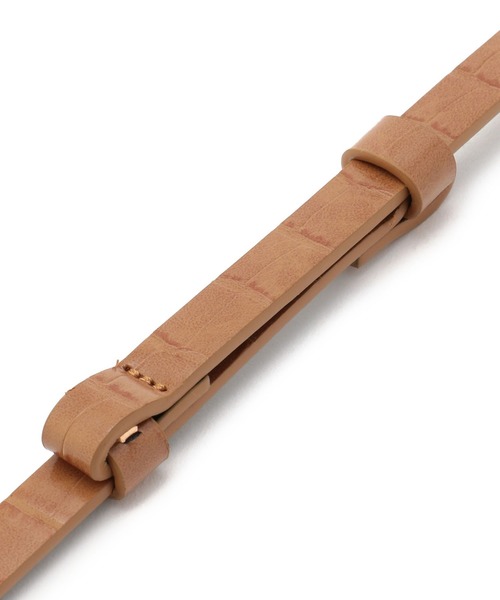 NARACAMICIE（ナラカミーチェ）の「細ベルト（ベルト・レディース・ベージュ/ブラウン・FREE）」の3枚目の写真