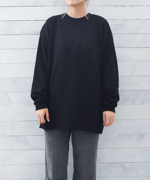 TRAP/U (トラップユー)の「『TRAP/U』サイドボタン 長袖カットソー(Tシャツ/カットソー・レディース・チャコールグレー/ブラック/ベージュ/カーキ・LARGE/MEDIUM)」の20枚目の写真