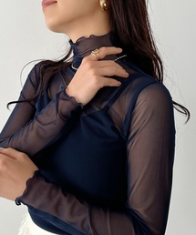 CLEA（クレア）の「メロウハイネックシアーインナートップス（Tシャツ/カットソー）」
