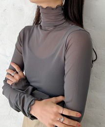 CLEA（クレア）の「メロウハイネックシアーインナートップス（Tシャツ/カットソー）」