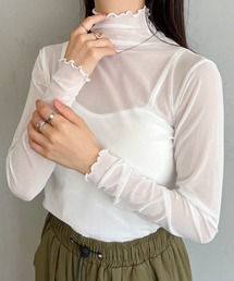 CLEA（クレア）の「メロウハイネックシアーインナートップス（Tシャツ/カットソー）」