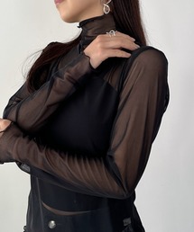 CLEA（クレア）の「メロウハイネックシアーインナートップス（Tシャツ/カットソー）」