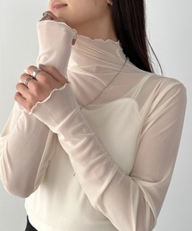 CLEA（クレア）の「メロウハイネックシアーインナートップス（Tシャツ/カットソー）」