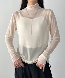 CLEA（クレア）の「メロウハイネックシアーインナートップス（Tシャツ/カットソー）」