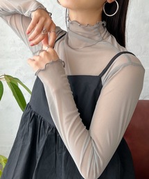 CLEA（クレア）の「メロウハイネックシアーインナートップス（Tシャツ/カットソー）」