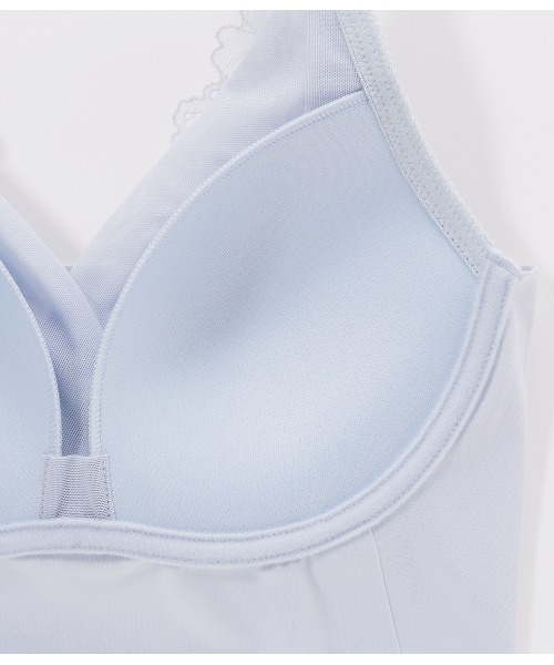 PEACH JOHN（ピーチジョン）の「【寝ている間も寄せ上げメイク。ホックなしで着心地にもこだわった夜用ブラジャー】ぷるふわナイトブラ（ナイトブラ・レディース・ブラック/ピンク/ラベンダー/スモークピンク/ブルー/グレイッシュベージュ/ミント/ネイビー・BC65/BC70/BC75/DE65/DE70/DE75）」の10枚目の写真