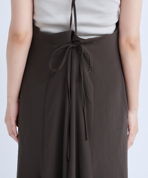 DouDou（ドゥドゥ）の「フレアキャミワンピースAW（ワンピース・レディース・ダークブラウン/カーキ・FREE）」の19枚目の写真