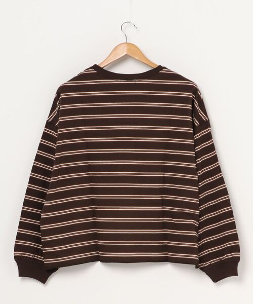 WEGO（ウィゴー）の「WEGO/USAドルマンスリーブビッグシルエットロンT（Tシャツ/カットソー・レディース・ホワイト/スミクロ/ブラウン系その他5・FREE）」の20枚目の写真