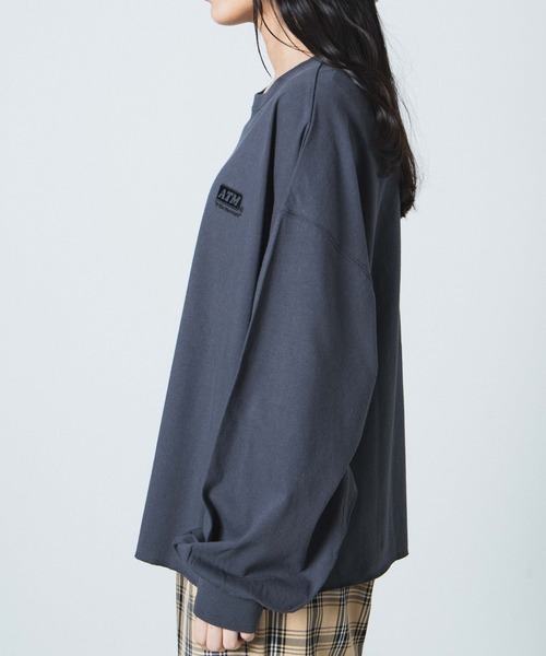 WEGO（ウィゴー）の「WEGO/USAドルマンスリーブビッグシルエットロンT（Tシャツ/カットソー・レディース・ホワイト/スミクロ/ブラウン系その他5・FREE）」の12枚目の写真