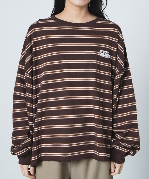 WEGO（ウィゴー）の「WEGO/USAドルマンスリーブビッグシルエットロンT（Tシャツ/カットソー・レディース・ホワイト/スミクロ/ブラウン系その他5・FREE）」の22枚目の写真