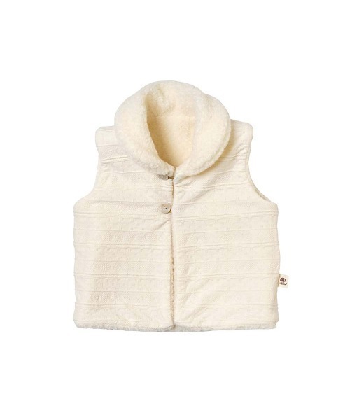 【セール】Hoppetta ボアリバーシブルベスト（ベスト）｜Hoppetta（ホッペッタ）