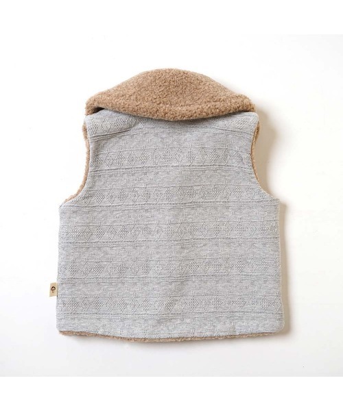【セール】Hoppetta ボアリバーシブルベスト（ベスト）｜Hoppetta（ホッペッタ）