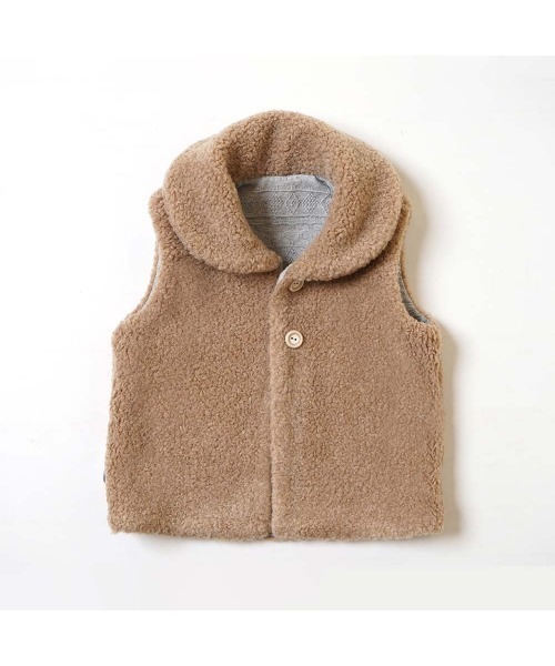 【セール】Hoppetta ボアリバーシブルベスト（ベスト）｜Hoppetta（ホッペッタ）