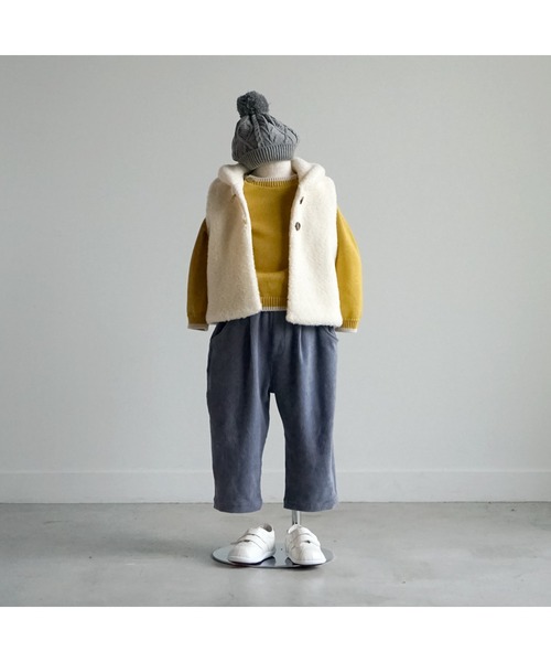 【セール】Hoppetta ボアリバーシブルベスト（ベスト）｜Hoppetta（ホッペッタ）