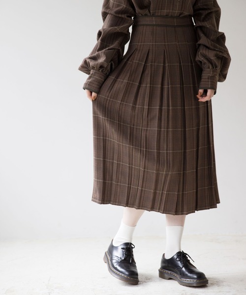 idem（イデム）の「Check Pleats Skirt（スカート）」 - WEAR