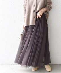 SHIPS | *ZOZO限定* 〈手洗い可能〉チュール エアリー ロングスカート◇(スカート)