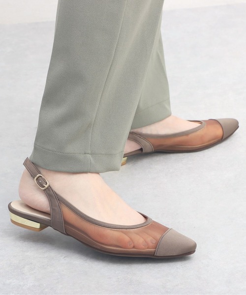 NEUE THE MARKET(ノイエザマーケット)の「シアーバックストラップパンプス/91201【日本製】(パンプス・レディース・ベージュ/ブルー/ブラウン/ブラック・23.5cm/22.5cm/23cm/24.5cm/24cm)」の7枚目の写真