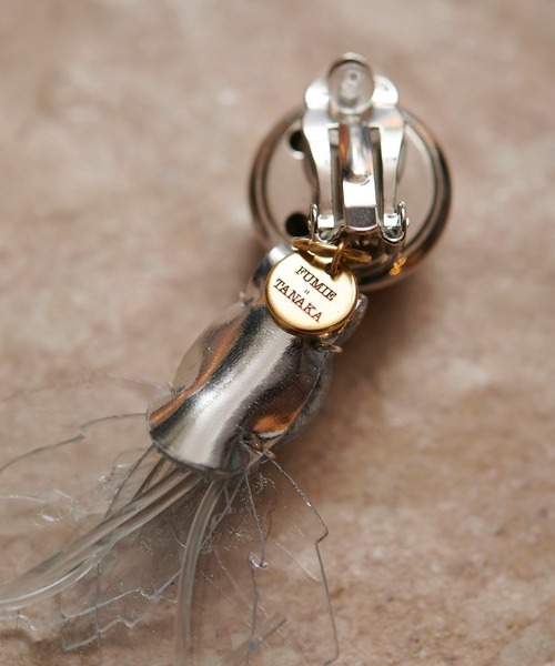 FUMIE TANAKA(フミエタナカ)の「【FUMIE=TANAKA(フミエタナカ)】リーフイヤリング FT-SU03(イヤリング・レディース・ホワイト/クリア・FREE)」の10枚目の写真