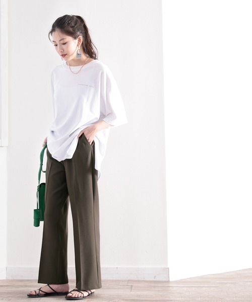 テ*~様 MaxMara リネンセンタープレスパンツ　 ML相当　ベージュ　美品 351104250_1.jpg