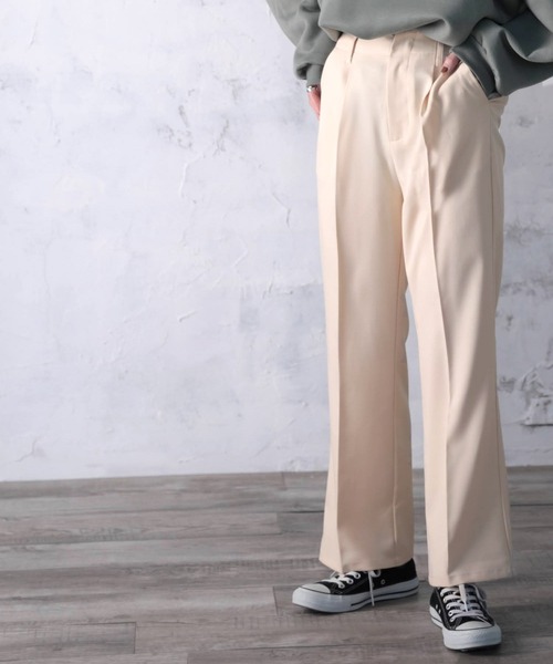 テ*~様 MaxMara リネンセンタープレスパンツ　 ML相当　ベージュ　美品 楽天市場】テーパードパンツ レディース ベージュ センター