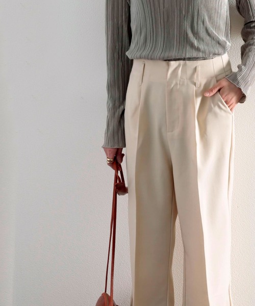 テ*~様 MaxMara リネンセンタープレスパンツ　 ML相当　ベージュ　美品 テ*~様 MaxMara リネンセンタープレスパンツ ML相当 ベージュ 美