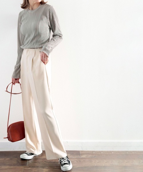テ*~様 MaxMara リネンセンタープレスパンツ　 ML相当　ベージュ　美品 MAXMARA WEEKEND LINE MAX MARA Weekend マックスマーラ