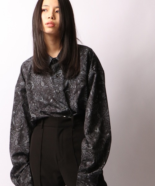 SUGGESTION（サジェッション）の「【SUGGESTION】ペイズリーオーバーシャツ（シャツ/ブラウス・メンズ・ブラウン/グレイッシュベージュ/ブラック・M/L）」の18枚目の写真