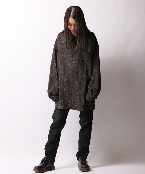 SUGGESTION（サジェッション）の「【SUGGESTION】ペイズリーオーバーシャツ（シャツ/ブラウス・メンズ・ブラウン/グレイッシュベージュ/ブラック・M/L）」の12枚目の写真