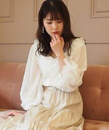 MAJESTIC LEGON | ガーリースリーブトップス(Tシャツ/カットソー)