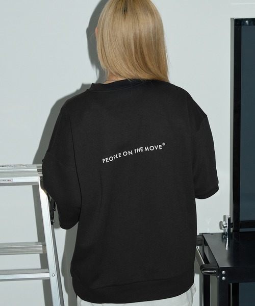 Kappa（カッパ）の「Kappa / カッパ 別注【 エフォートレス ラウンジセットアップ 】 ロゴ刺繍 オーバーサイズ ポンチ半袖スウェット＆ハーフパンツ（ルームウェア/パジャマ・レディース・ブラック/グリーン系その他/ダークグレー/グレイッシュベージュ/杢グレー/ブルー系その他/ピンク系/ダークブラウン/スモークピンク・XL/L/M）」の14枚目の写真