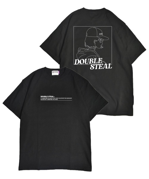 tシャツ double no sleeve レディース VILLAIN COVER PRINT T―SHIRT